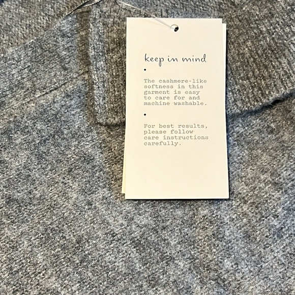 Women’s Gray Open-Collar Sweater Size XS - Picture 6 of 10